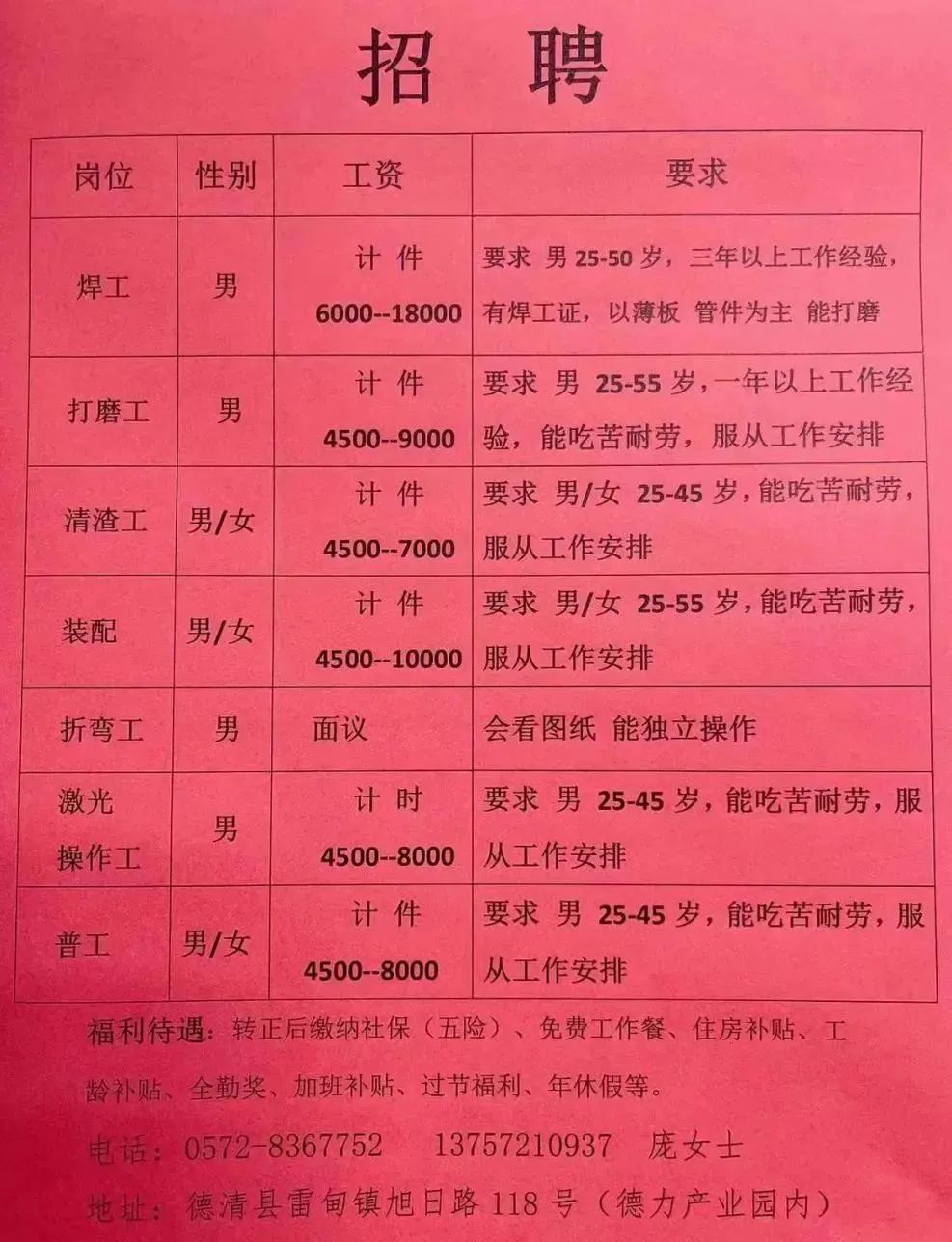 董洼村委会最新招聘公告发布