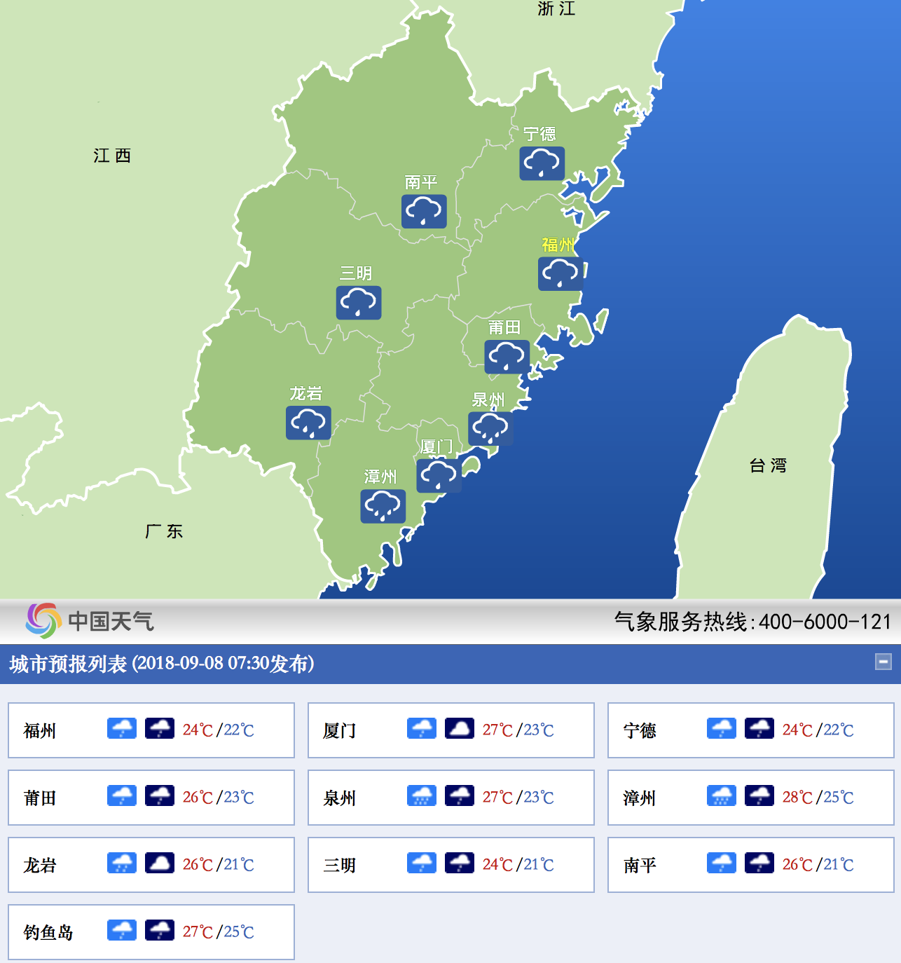 张厝乡天气预报更新通知