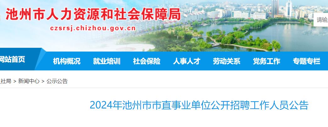 池州市财政局最新招聘信息全面解析