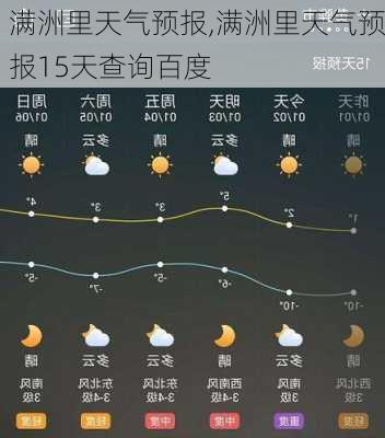 满洲里市第四天气预报更新通知